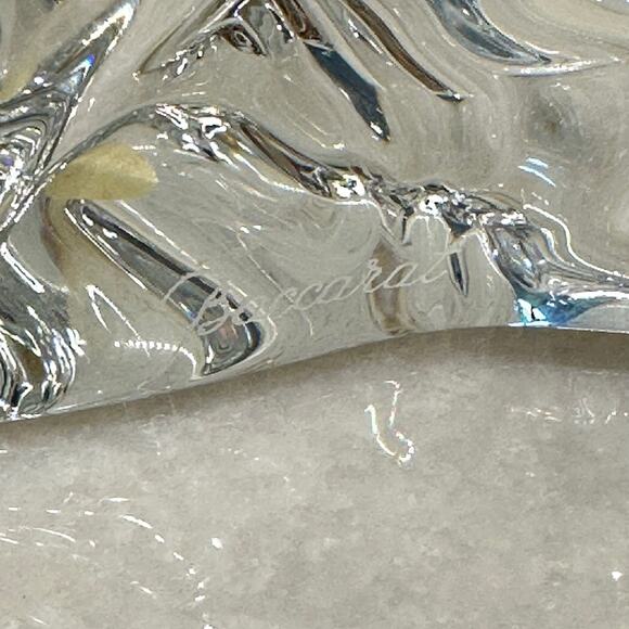 Baccarat Crystal Figurine 11" Heavy Standing Lion Figure France - Picture 6 of 8